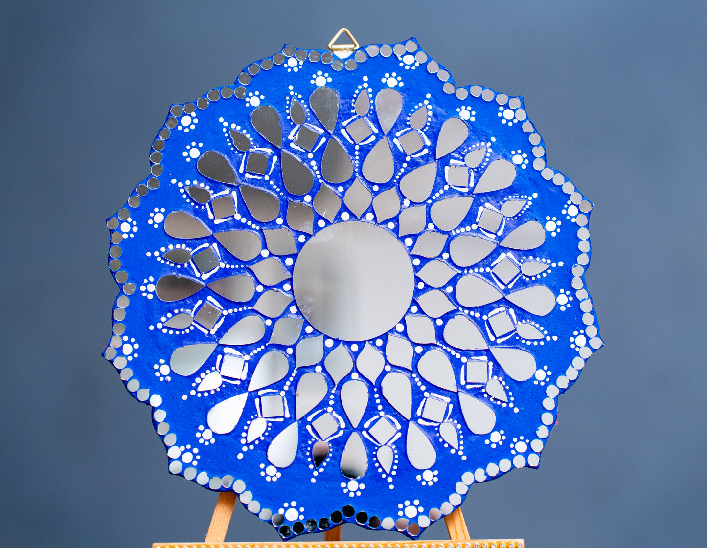 Blue Mosaic Art Wall Hanging for Home & Office Decor | Size (9 x 9) | Blue Color | MDF Material