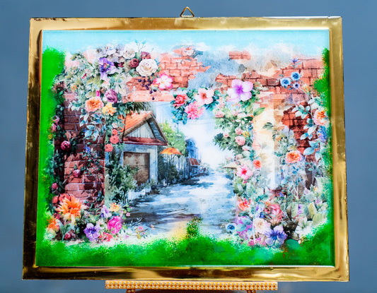 Decoupage Wall Hanging for Home & Office Decor | Size (10 x 12) | MDF Material